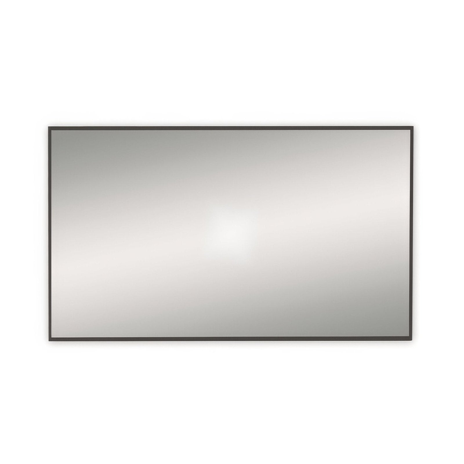 Rectangular docklands mirror 120x70cm with sleek dark gray metal frame ideal for modern home decor
