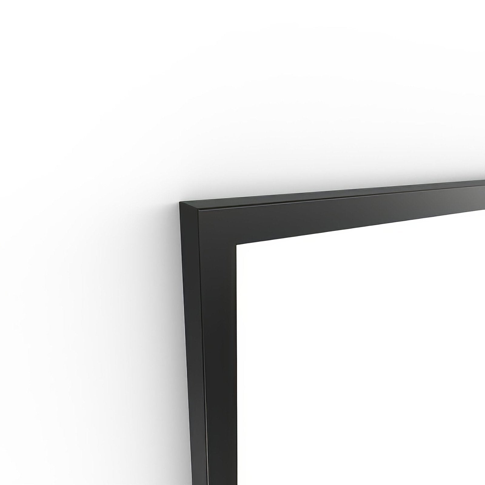 Docklands rectangular mirror 40x100cm with a black matte-finished rectangular picture frame