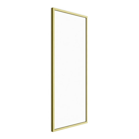 Docklands Rectangular Mirror 40x100cm Brushed Brass - alternate view