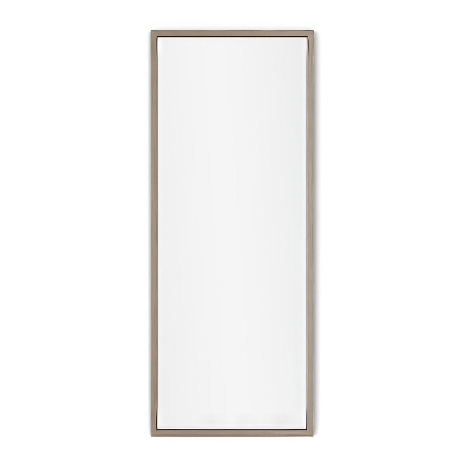 Docklands rectangular mirror 40x100cm with a sleek brushed bronze metallic frame for modern decor