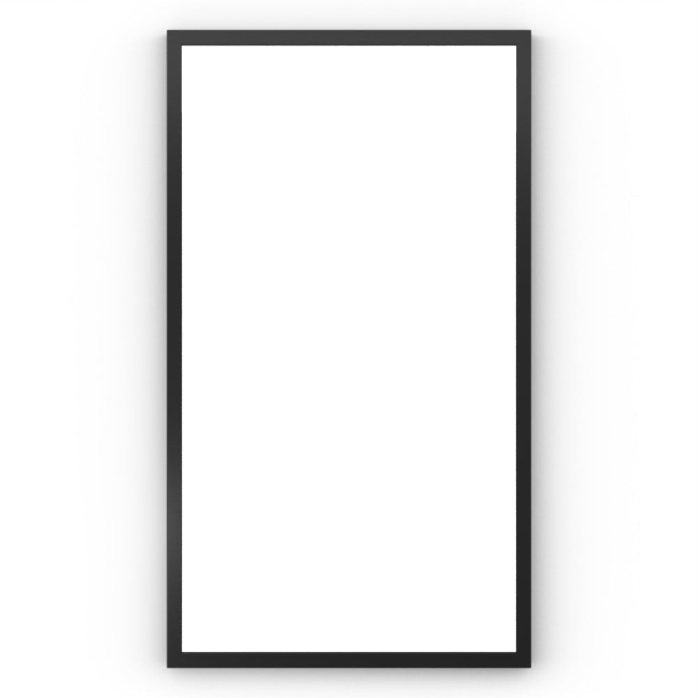 Black rectangular Docklands mirror 40x70cm with minimalist design and smooth finish for modern interiors