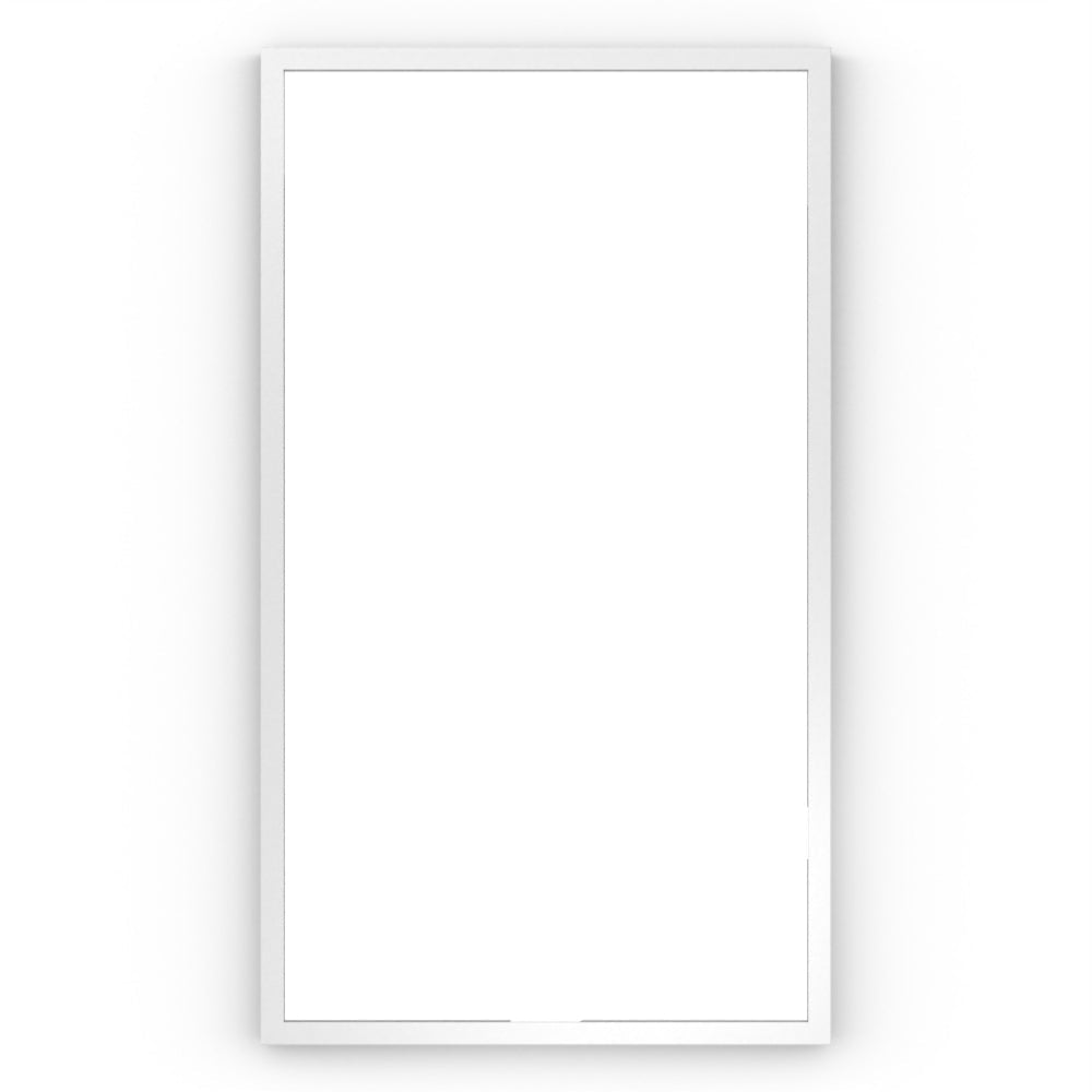 White rectangular picture frame of the docklands rectangular mirror 40x70cm with a clean modern design