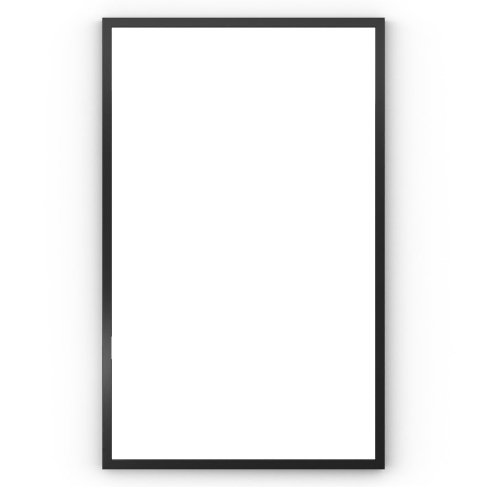 Black rectangular picture frame docklands mirror 50x80cm with minimalist design and smooth finish