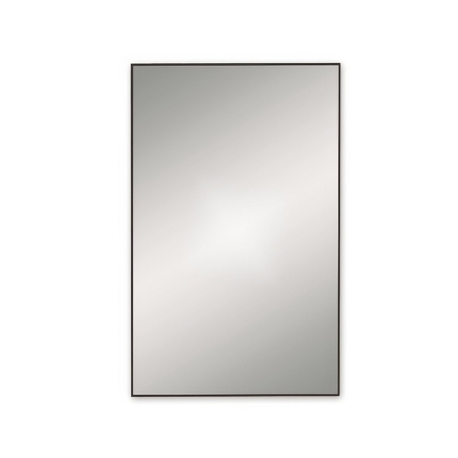 Docklands rectangular mirror 50x80cm with a slim black frame for modern wall decor and functional use