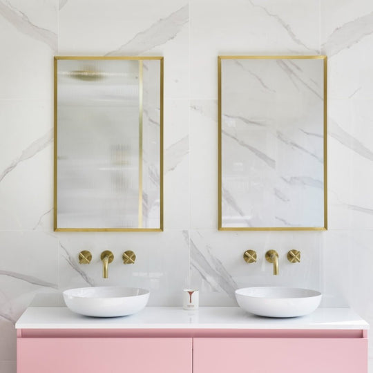 Docklands Rectangular Mirror 50x80cm Brushed Brass