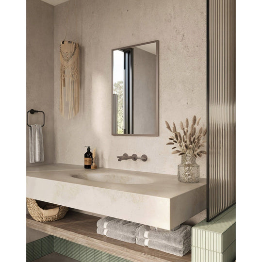 Docklands Rectangular Mirror 50x80cm Brushed Bronze