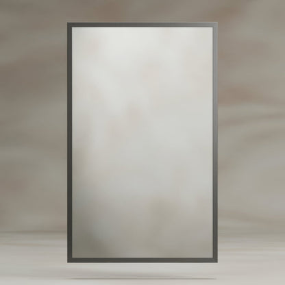 Docklands Rectangular Mirror 50x80cm Brushed Stainless Steel