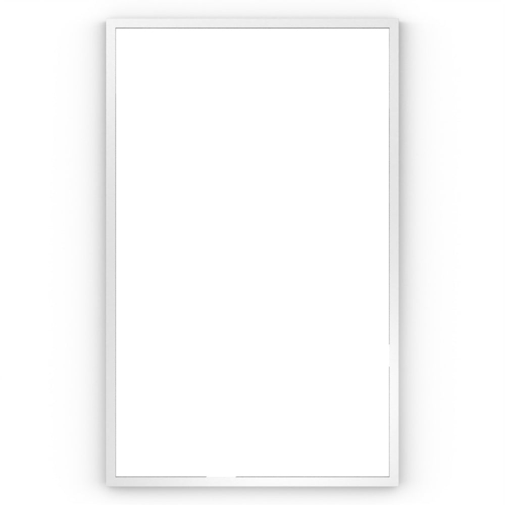White rectangular frame of docklands rectangular mirror 50x80cm designed for modern wall decor