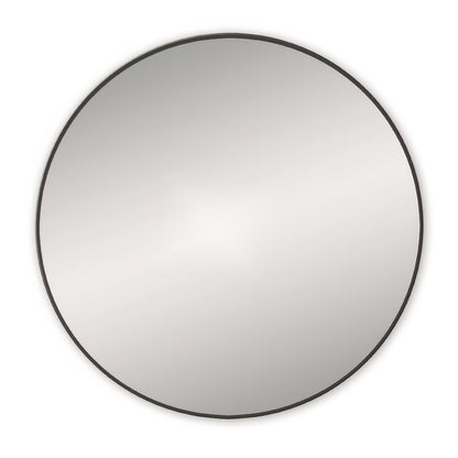 Docklands Round Mirror 80cm Black