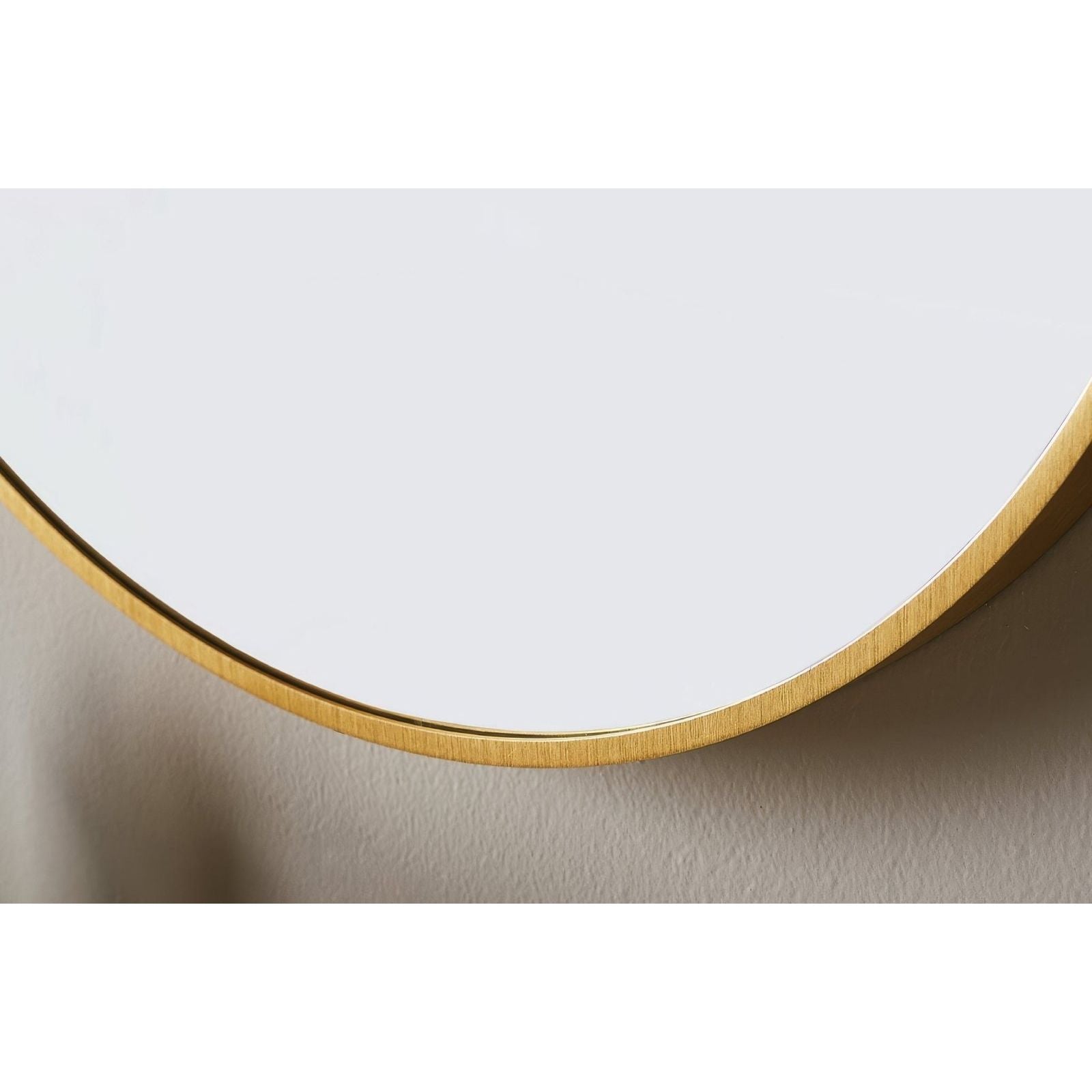 Docklands Round Mirror 80cm Brushed Brass – detail view 3