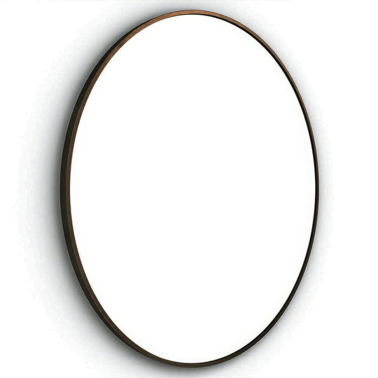 Docklands Round Mirror 80cm Brushed Bronze - alternate view