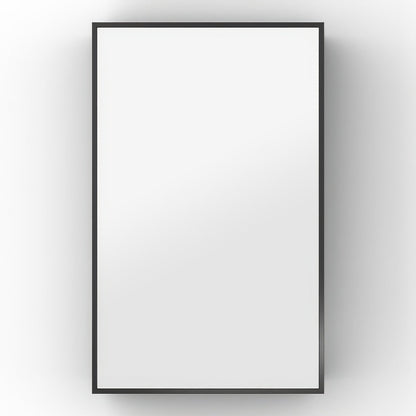 Dockside Mirror With Open Shelving 50 Black