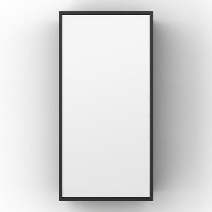 Dockside Mirror with Open Shelving Black 30x60cm in Black