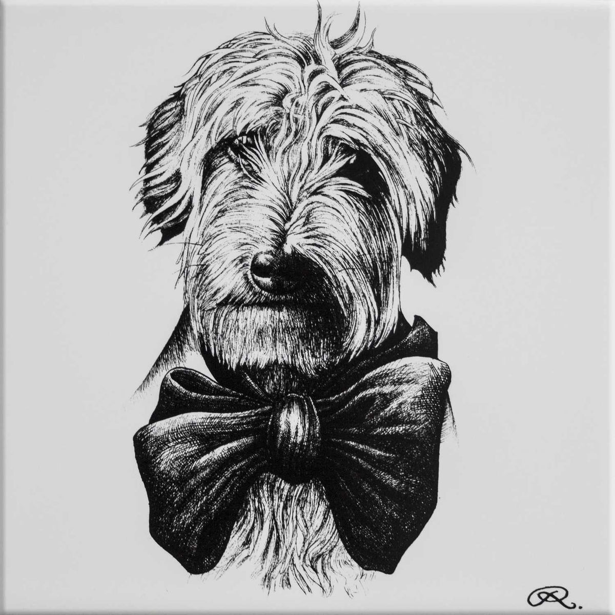 Rory Dobner Dolly Wirehair Dachshund Dog Tile - Ceramic