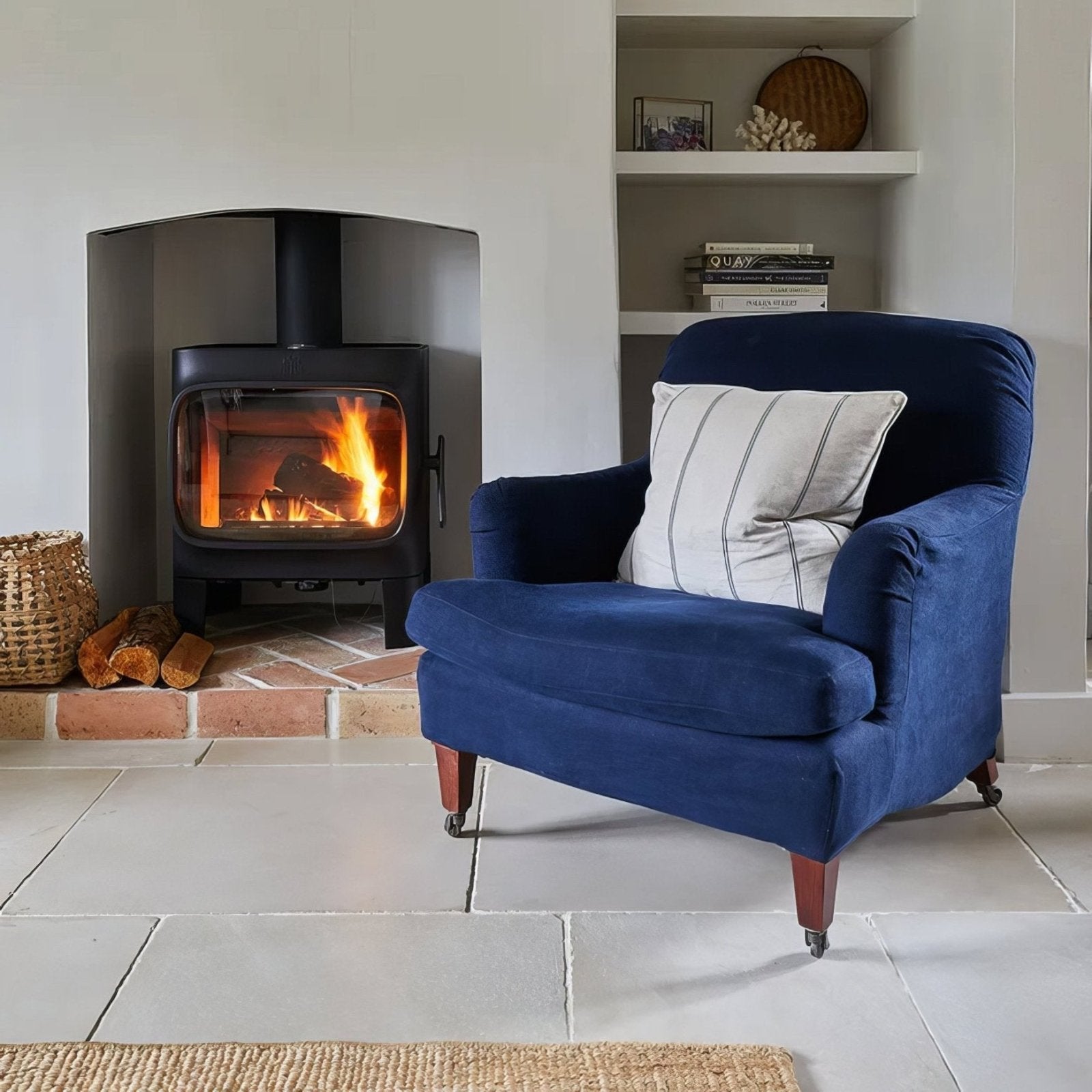 Dorchester Sandstone Tumbled Finish – flooring layout view
