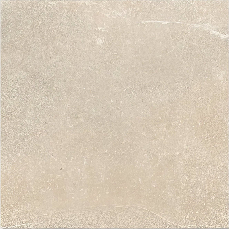 Beige stone-effect porcelain tile dorset with subtle veining and a matte finish for elegant flooring and walls
