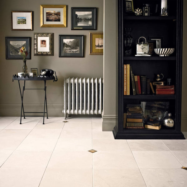Diamond Sawn Edge 40.6 x 40.6cm Limestone Floor Tile