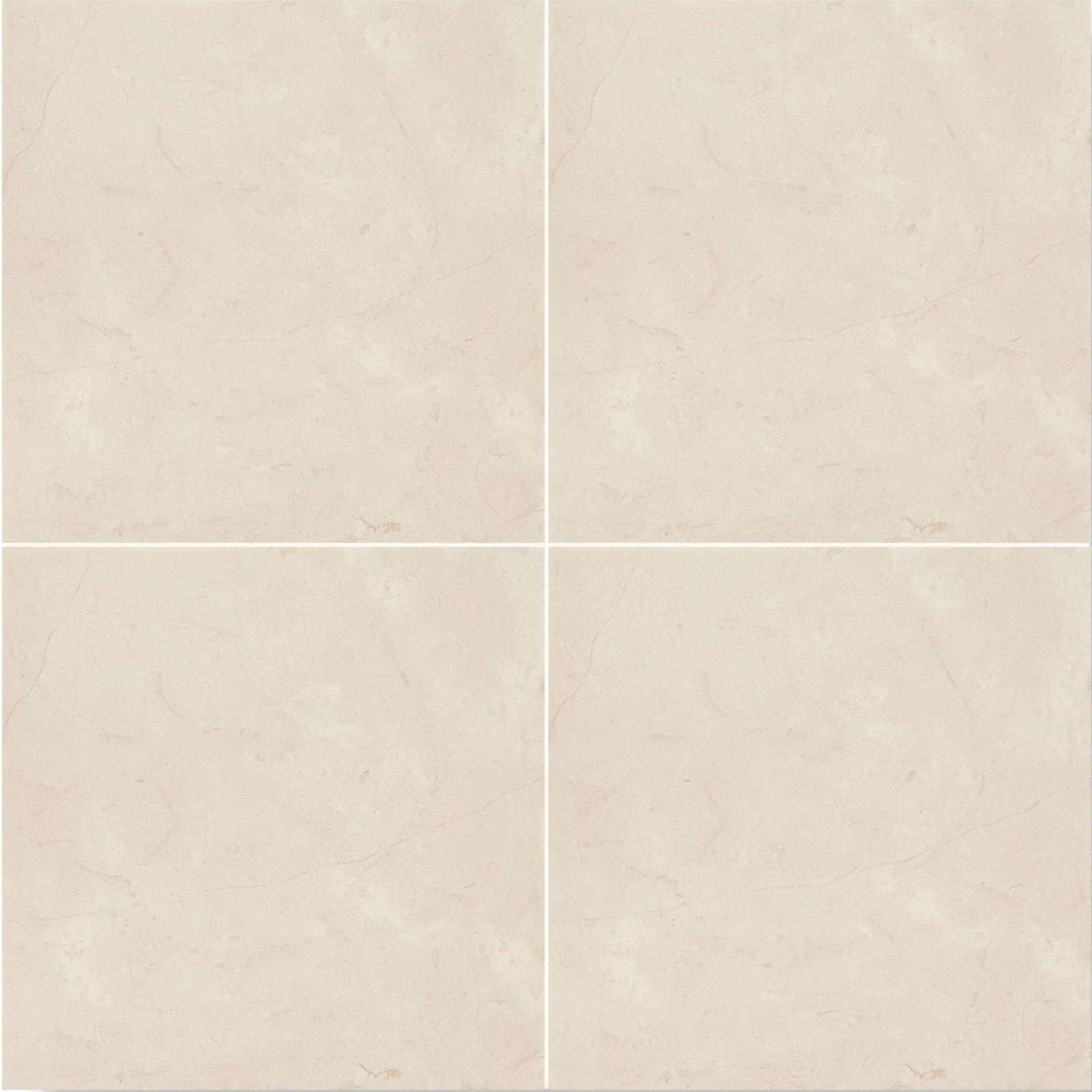 Beige marble-effect dorzano diamond sawn edge ceramic floor tiles 40.6 x 40.6cm with subtle veining