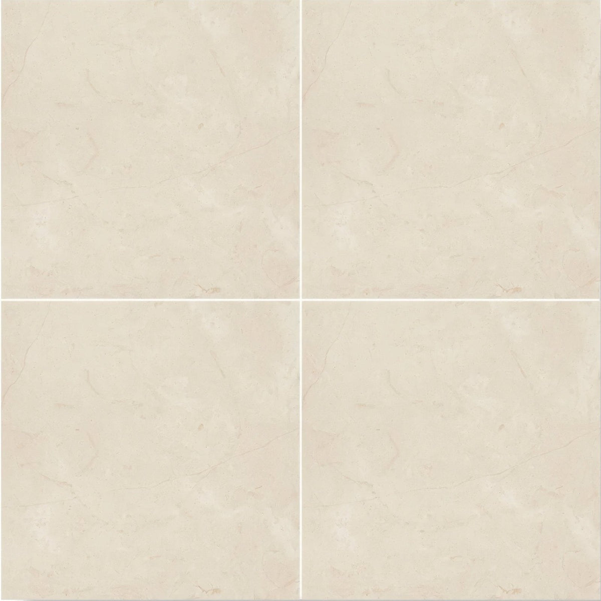 Beige marble-effect dorzano diamond sawn edge ceramic floor tiles 40.6 x 40.6cm with subtle veining