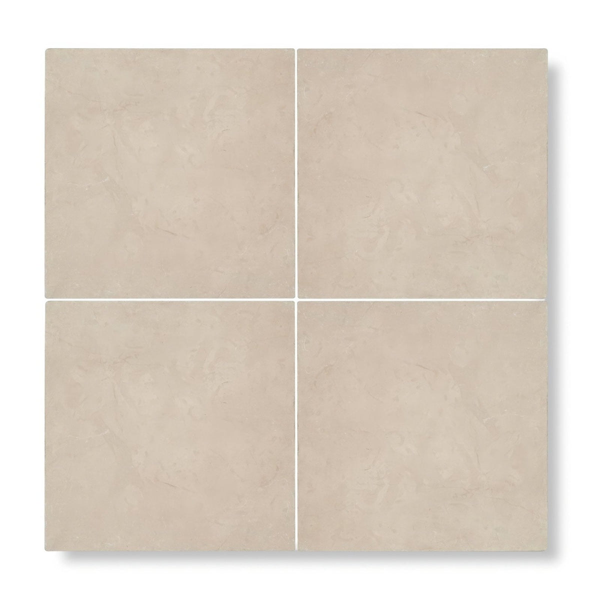 Beige square dorzano tumbled ceramic tiles 40.6 x 40.6cm with subtle textured finish for flooring and walls