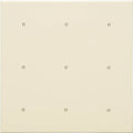 Dot Field Tile Charcoal Grey on County White