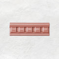 Duchy Pink Dentil Moulding Ceramic Wall Tile 152x50mm