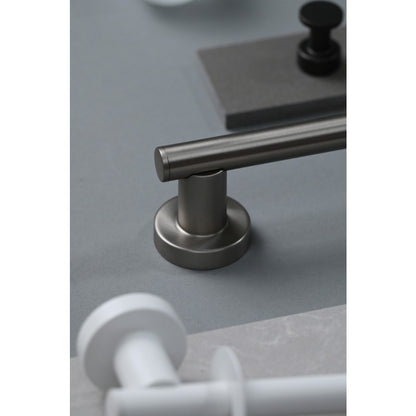 Tecno Project Towel Rail 33cm in Gunmetal - Origins Living