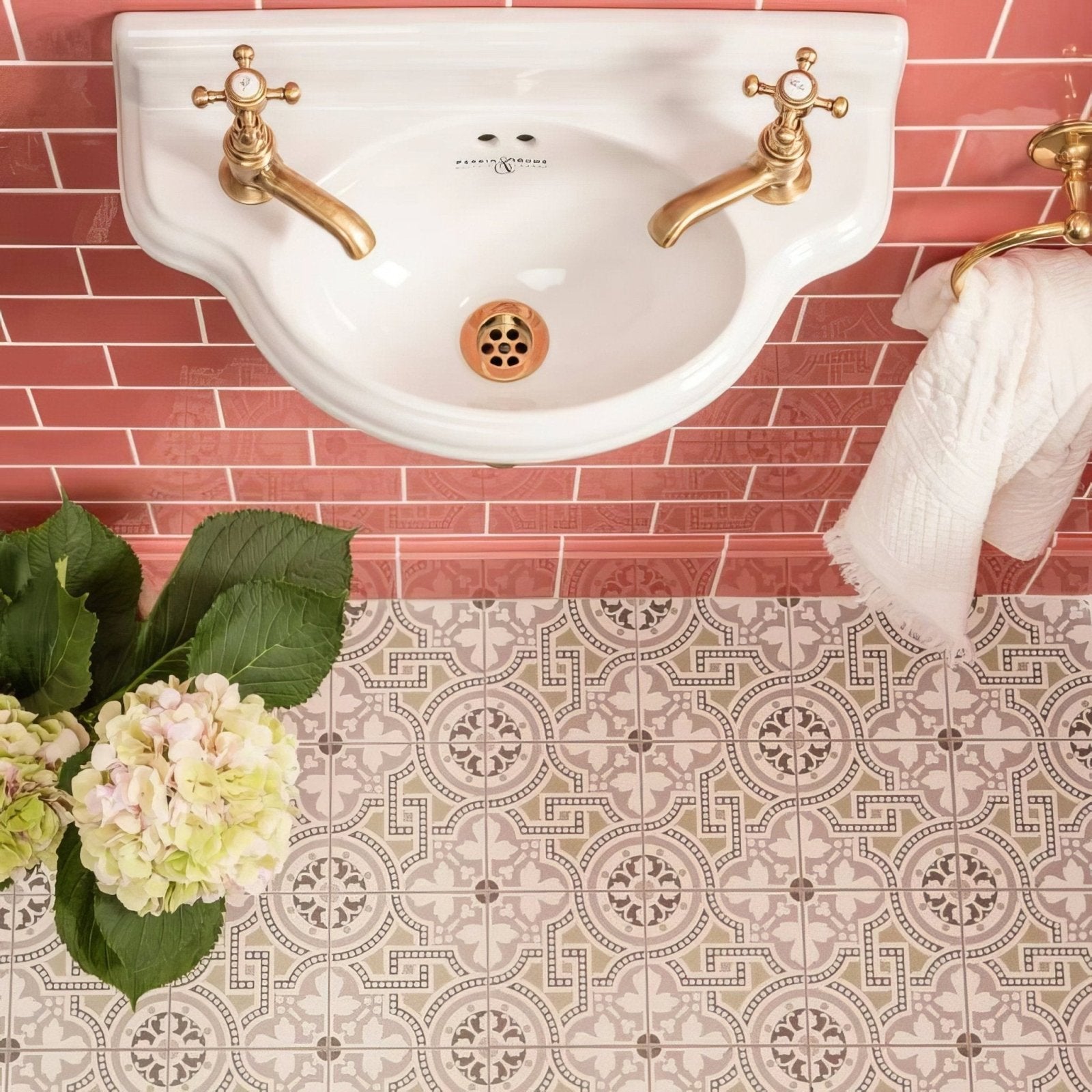 Duchy Pink Half Tile