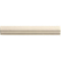 Cream-colored smooth-surfaced ogee moulding dune decorative trim with classic profile for interior design