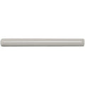 A sleek matte-finished ceramic tile dunwich chelsea with a smooth elongated rectangular shape and rounded ends