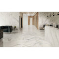 Duomo 1811 Blanco polished white marble flooring with subtle gray veining for elegant interior use