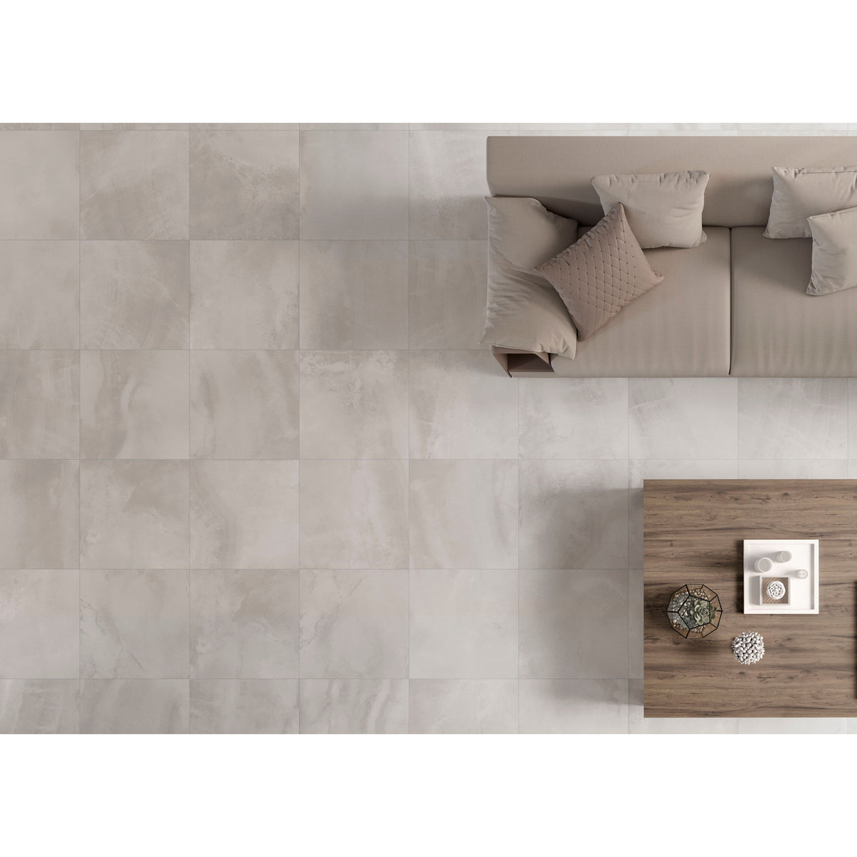 Durango Taupe Matt 60 x 60cm Porcelain Wall & Floor Tile – close-up detail