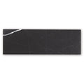 East hampton black marble tile 10x30cm with black rectangular shape and subtle white veining resembling natural stone
