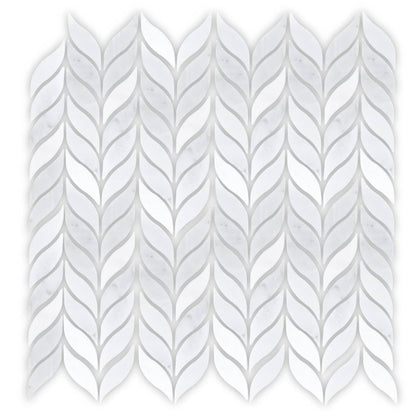 East Hampton Grey Willow Leaf Mosaic