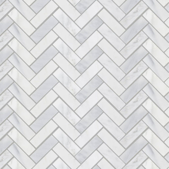 East Hampton Harbour View Herringbone Marble Mosaic - alternate view