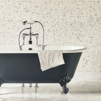 East Hampton Hexagon Marble Mosaic