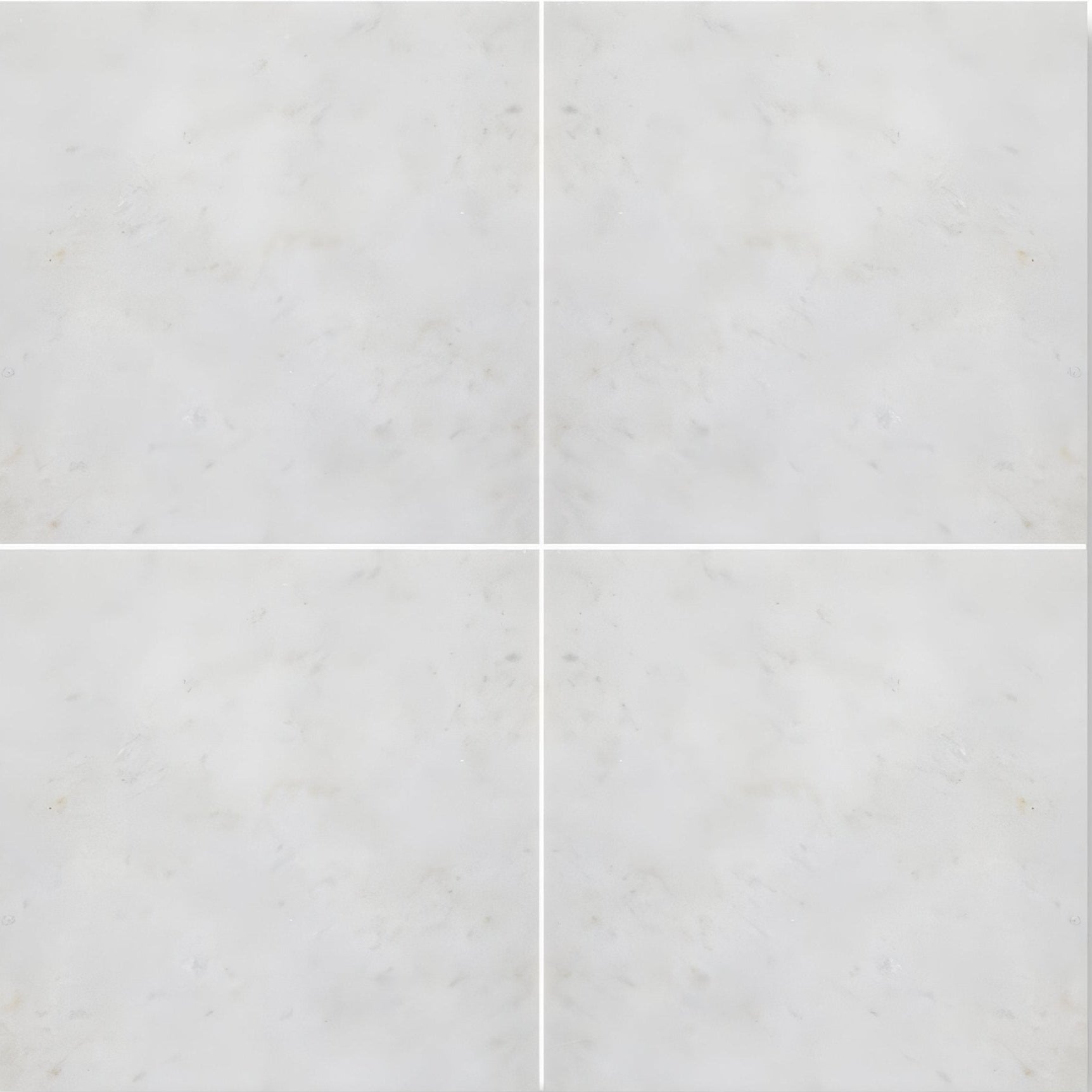 White square ceramic East Hampton marble tile 15x15cm with subtle gray veining for elegant wall and floor decor