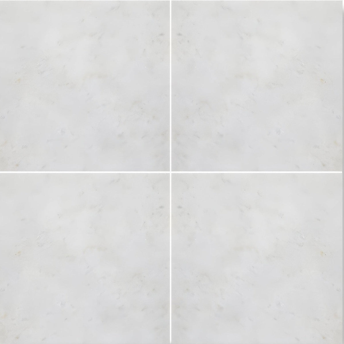 White square ceramic East Hampton marble tile 15x15cm with subtle gray veining for elegant wall and floor decor