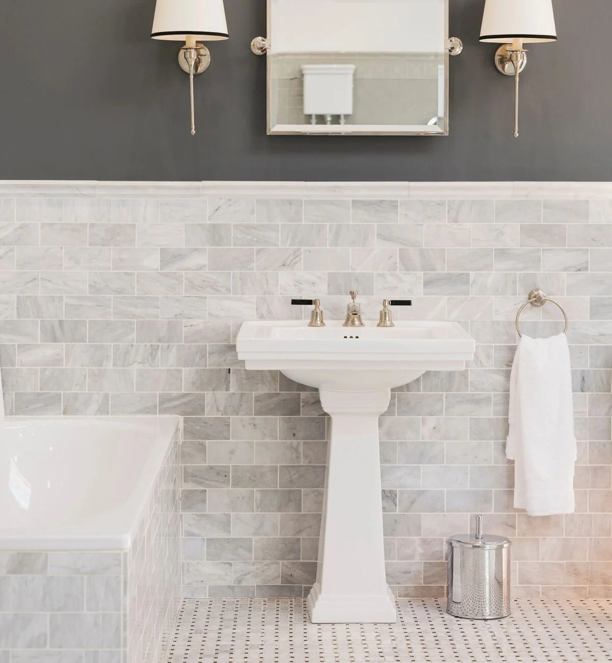 East Hampton Marble Tile 7.5x15cm