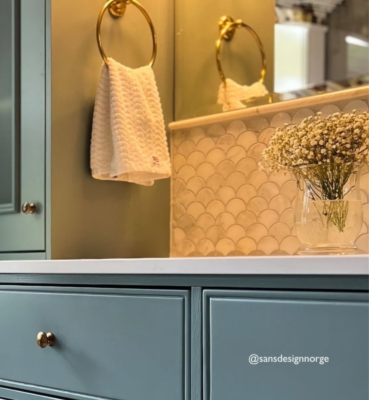 East Hampton Scallop Marble Mosaic