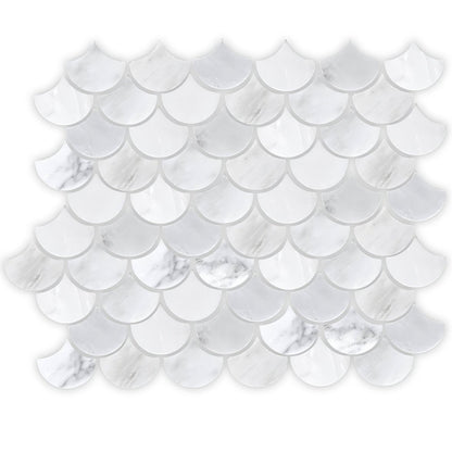 East Hampton Scallop Marble Mosaic