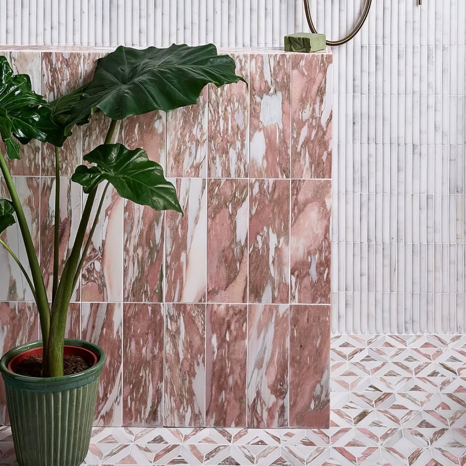 East Java Flamingo Marble Honed Brick