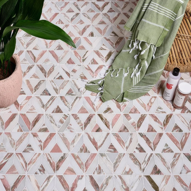 East Java Flamingo Marble temple Mosaic