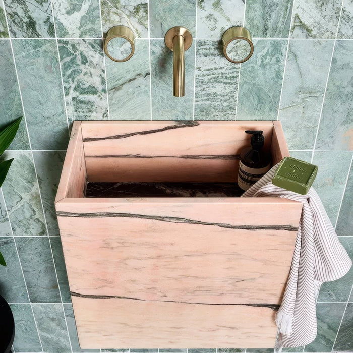 East Java Hummingbird Marble Honed Brick from Hyperion Tiles