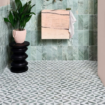 East Java Hummingbird Marble Temple Mosaic