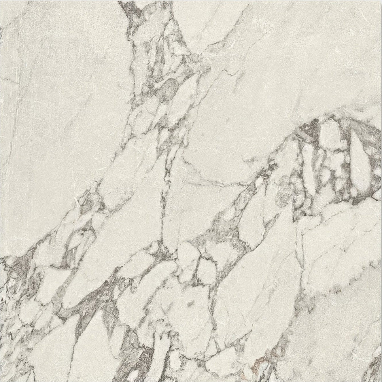 East village porcelain grigio 60 x 60cm white marble tile with intricate gray veining for elegant flooring