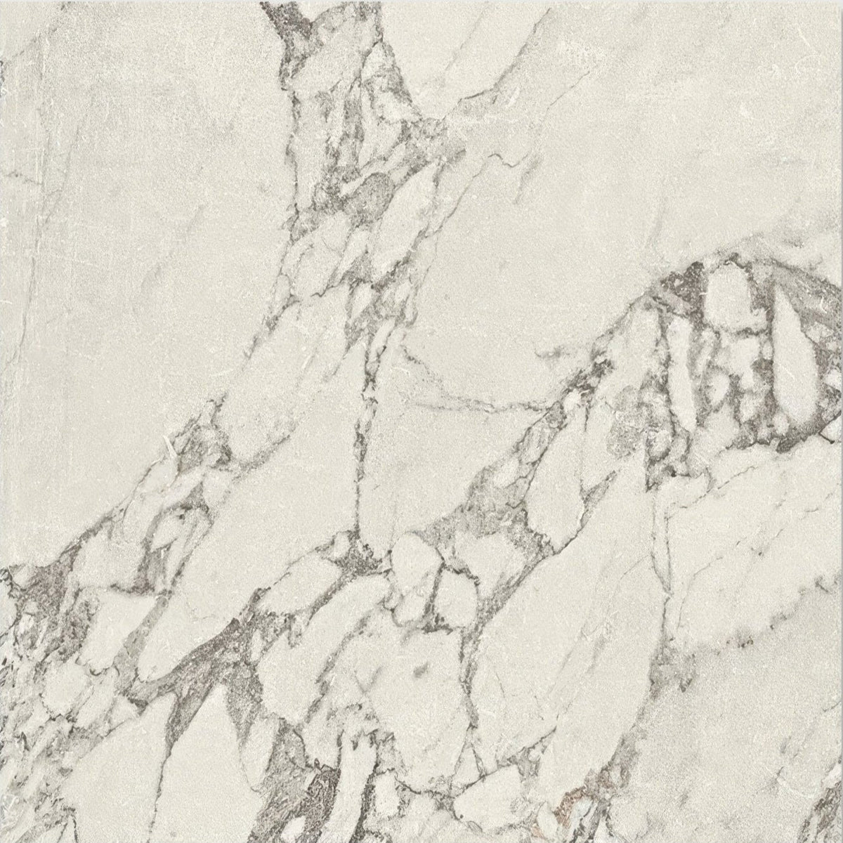 East village porcelain grigio 60 x 60cm white marble tile with intricate gray veining for elegant flooring