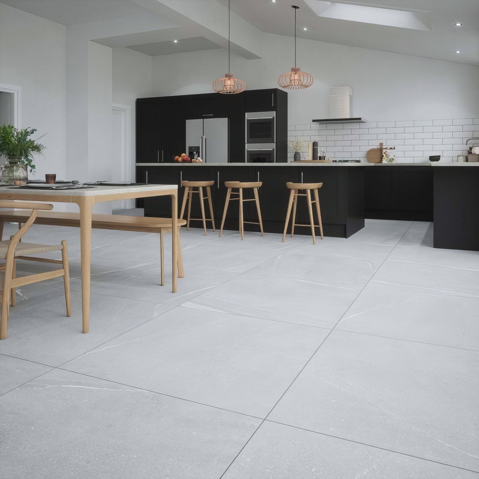 Eastford Grey Matt Porcelain