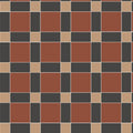 Checkerboard-patterned edinburgh buff red and black tile with rust red charcoal gray and beige squares