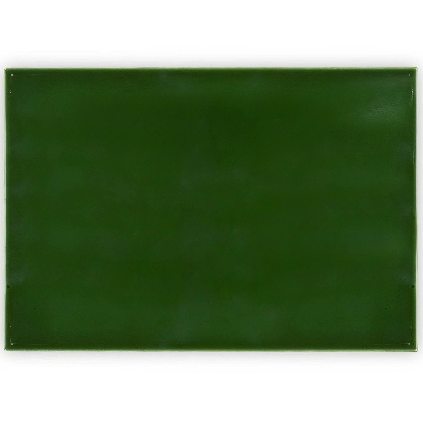 Edwardian Caledonian Base solid deep green rectangular chalkboard with smooth glossy surface and rounded corners